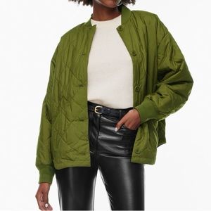 Aritzia Wilfred Pavant Quilted Jacket - Olive